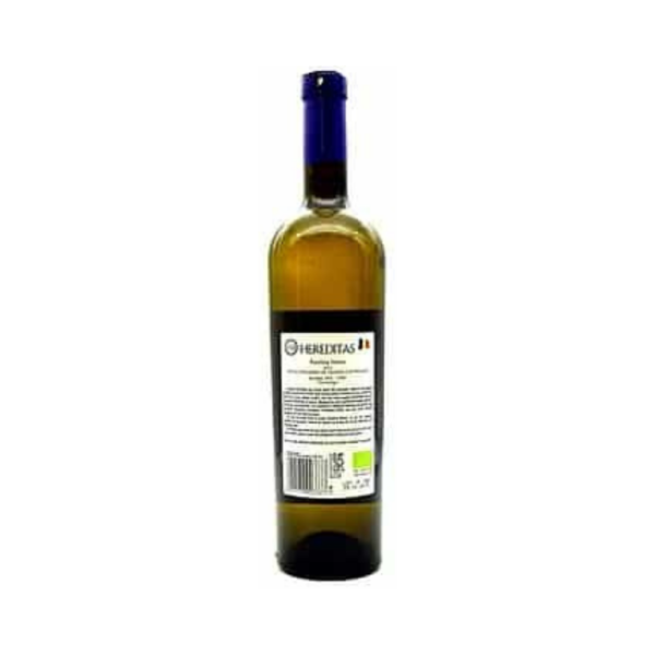 Vin bio Riesling Italian Alb sec, HEREDITAS, vedere verso sticla