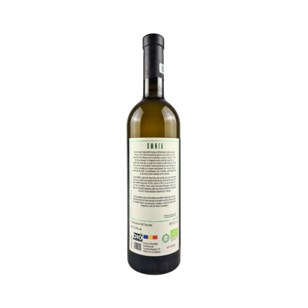 vin bio riesling italian alb sec omnia, vedere eticheta spate